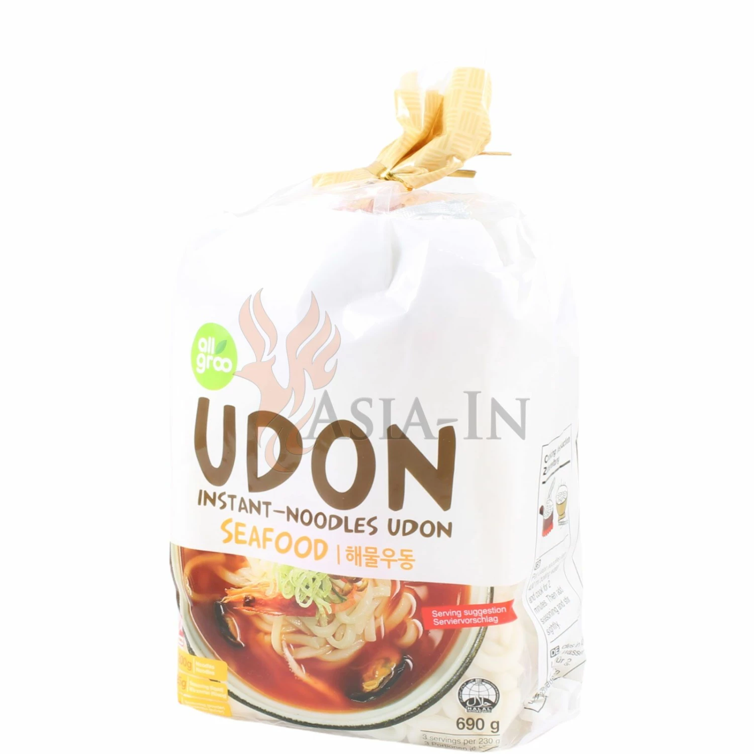 Allgroo Meeresfrüchte, Udon Instant Nudeln 600g 3 Allgroo Meeresfrüchte, Udon Instant Nudeln 600g