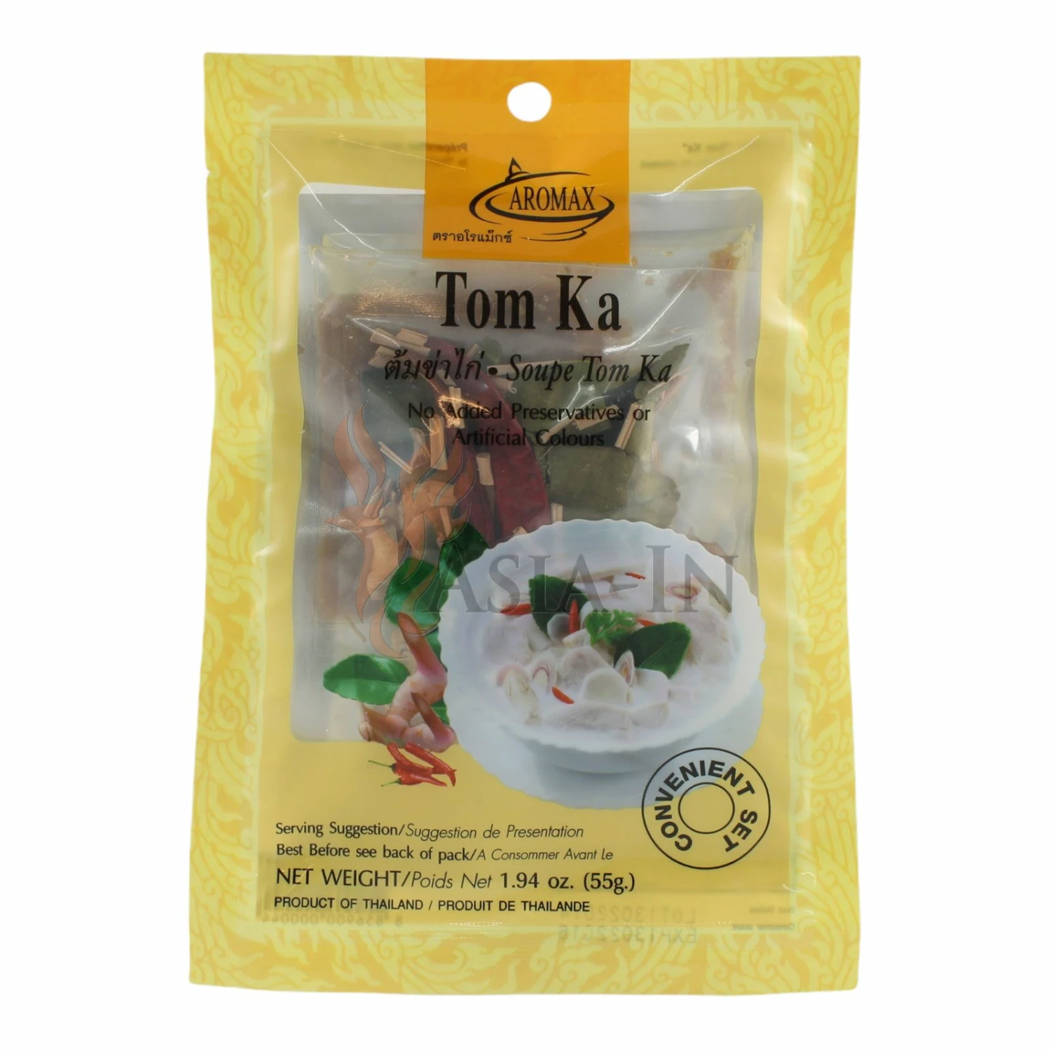 Aromax Tom Ka Paste Mit Kräuter 55g 3 Aromax Tom Ka Paste Mit Kräuter 55g