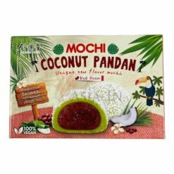 Bamboo House Pandan, Rote Bohnen, Kokosnuss Mochi Jap. Art 180g -ASIA-IN Geschäft bamboo house pandan rote bohnen kokosnuss mochi jap art 180g