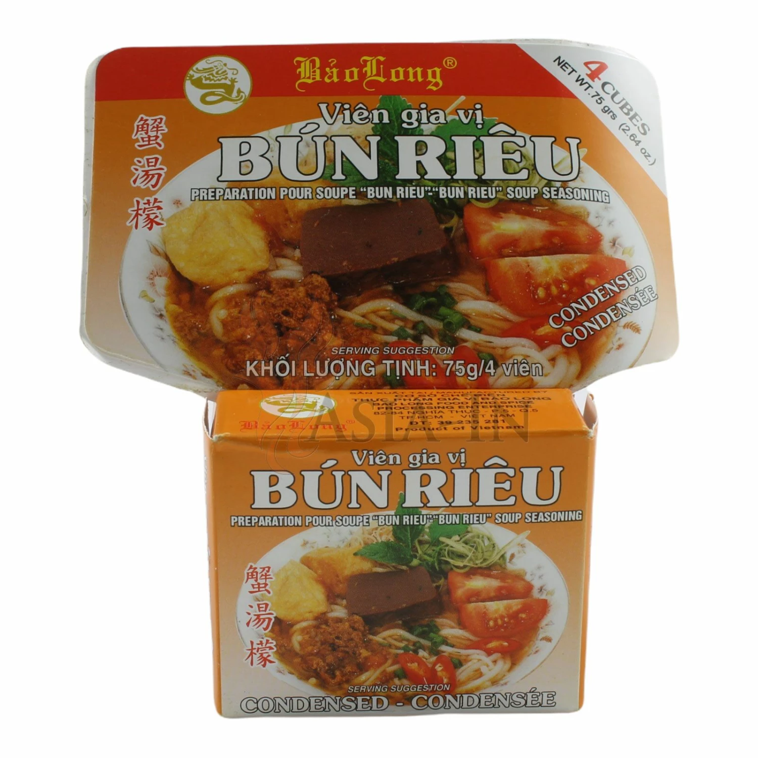 Bao Long Bun Rieu Suppenwürfel 75g 3 Bao Long Bun Rieu Suppenwürfel 75g