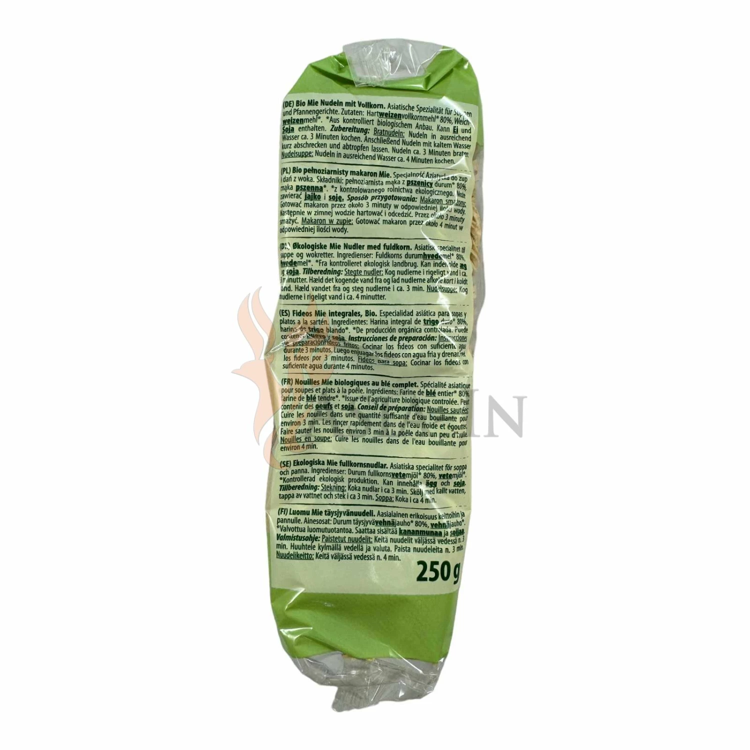 Bio Asia Bio, Vollkorn Nudeln 250g 4 Bio Asia Bio, Vollkorn Nudeln 250g – Bild 2