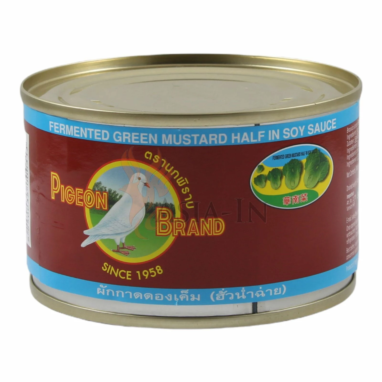 Brauner Senfkohl, Fermentiert, Pigeon Brand 135g 3 Brauner Senfkohl, Fermentiert, Pigeon Brand 135g