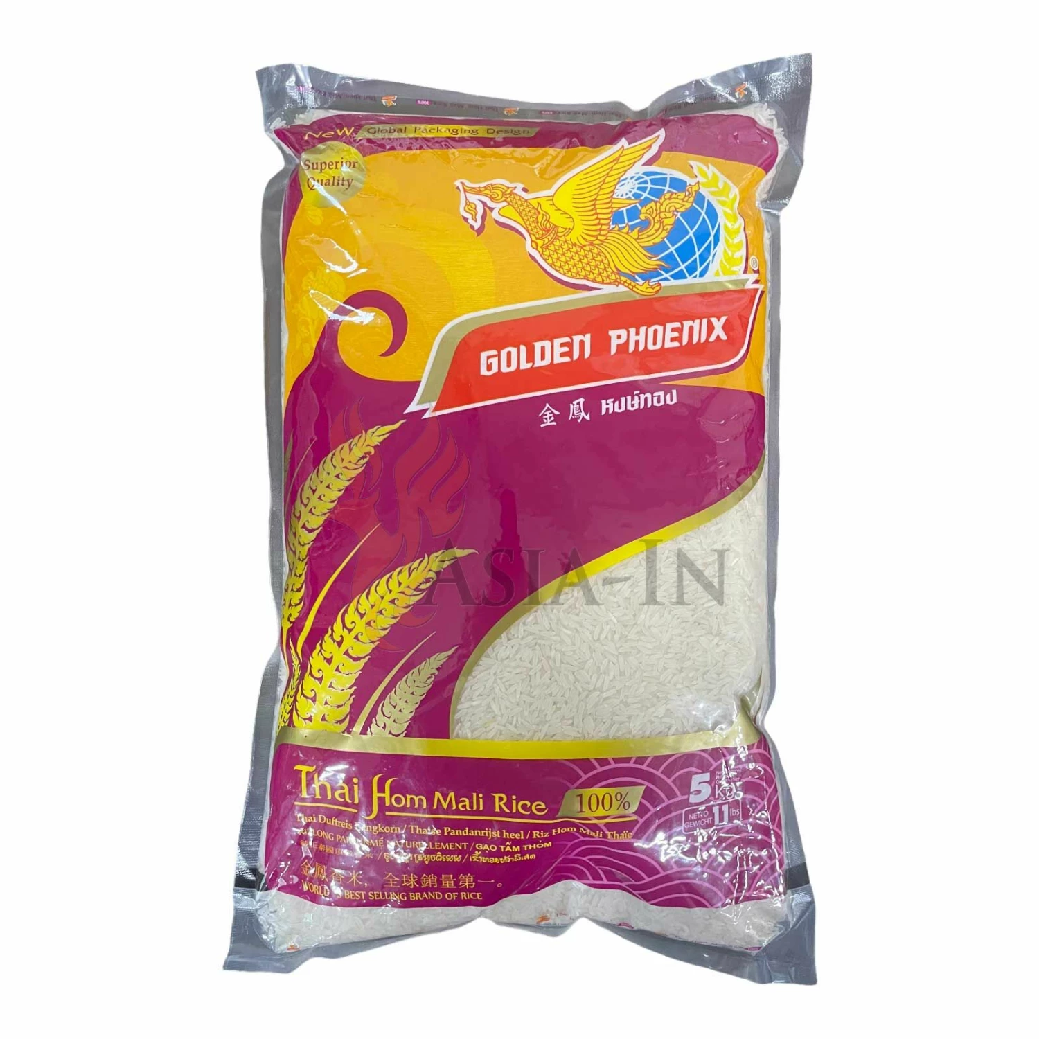 Golden Phoenix Jasminreis 5kg 3 Golden Phoenix Jasminreis 5kg