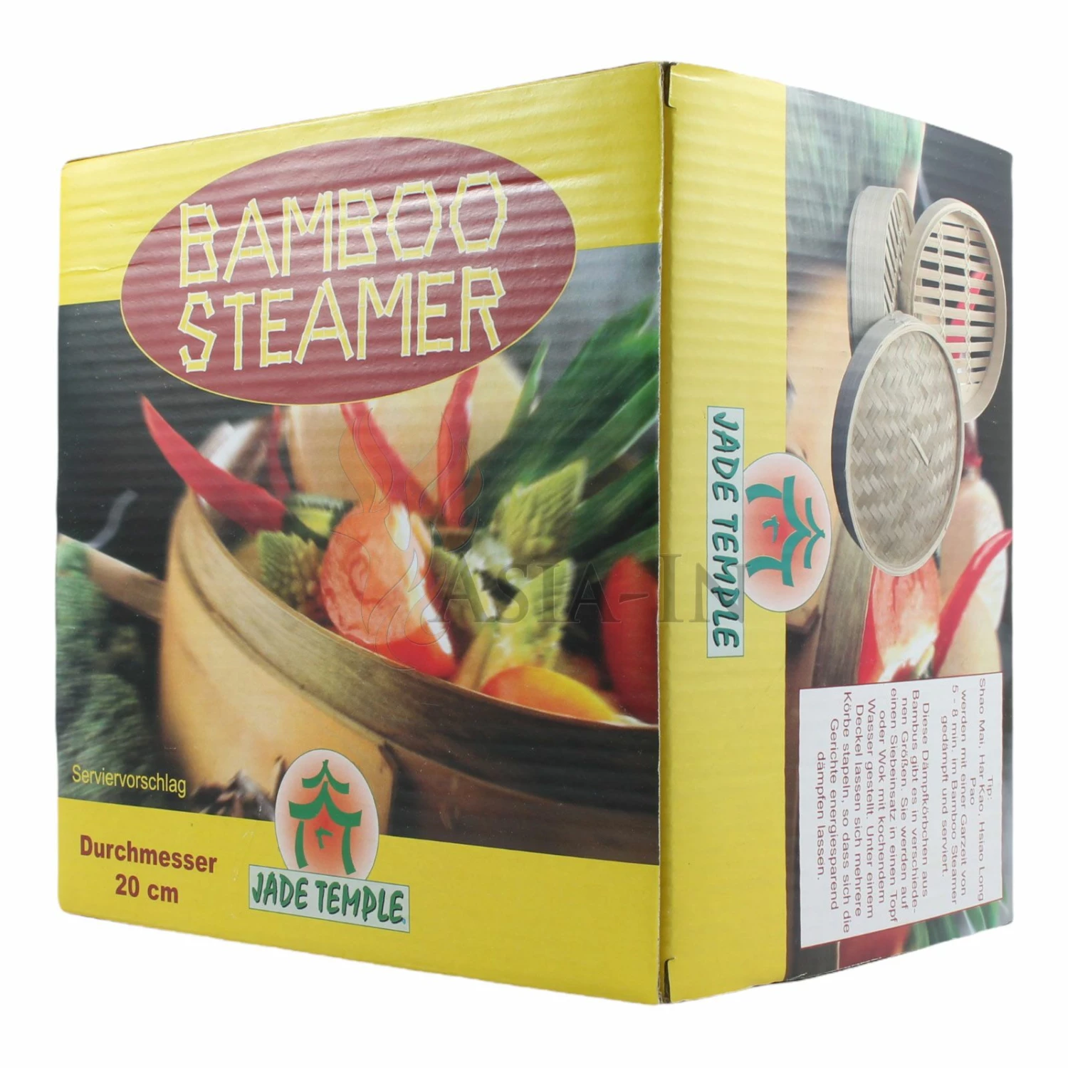 Jade Temple Bambusdämpfer 3-Teilig 20 Cm Bamboo Steamer Set 4 Jade Temple Bambusdämpfer 3-Teilig 20 Cm Bamboo Steamer Set – Bild 2