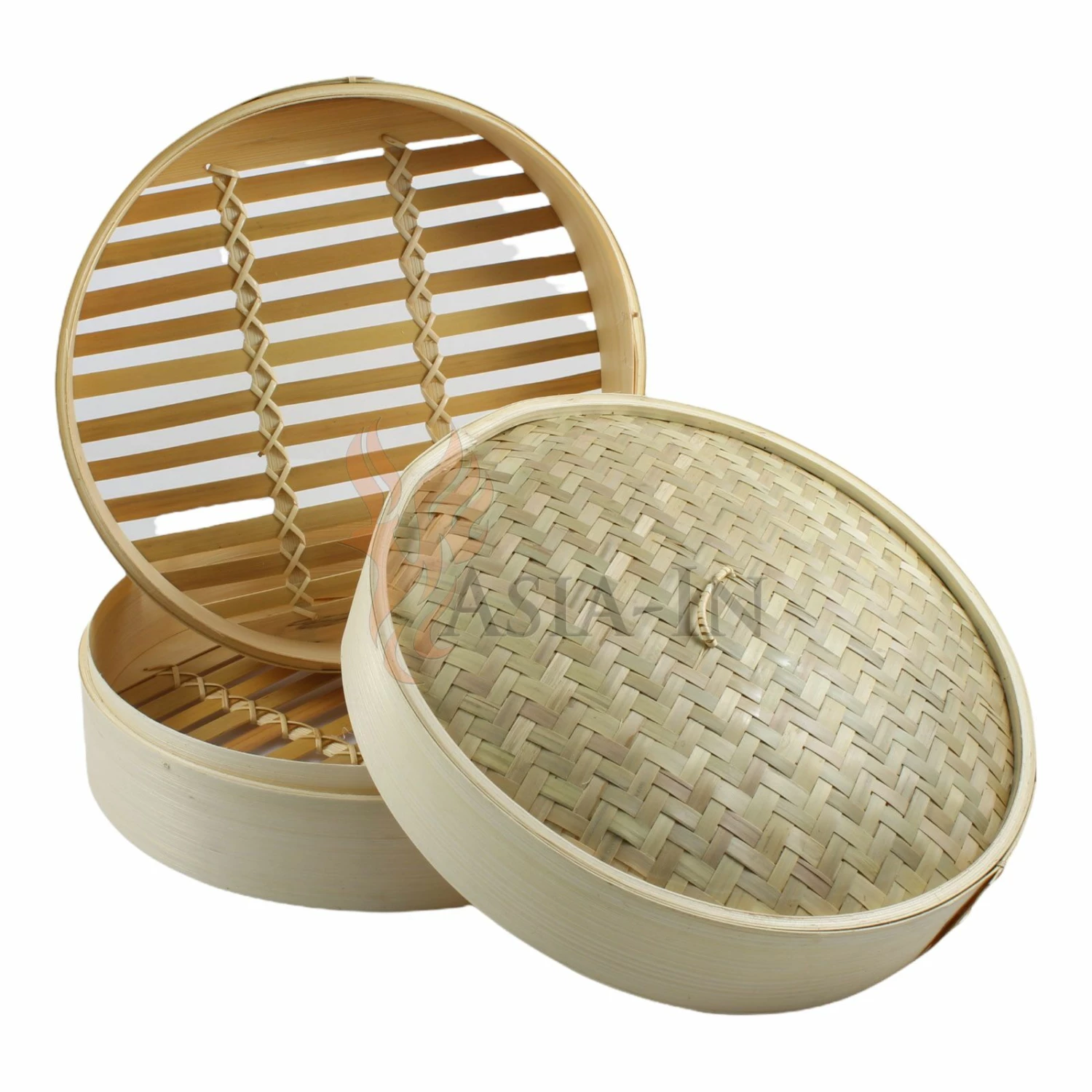 Jade Temple Bambusdämpfer 3-Teilig 25 Cm Bamboo Steamer Set 5 Jade Temple Bambusdämpfer 3-Teilig 25 Cm Bamboo Steamer Set – Bild 3