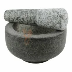 Jade Temple Steinmörser Mit Stößel, 14x7,5cm