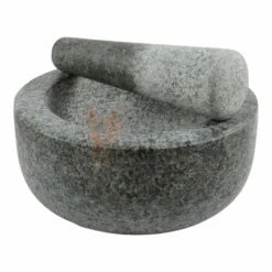 Jade Temple Steinmörser Mit Stößel, 18x8,5cm