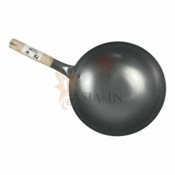 Jade Temple Wok 30cm, Eisenpfanne, Runder Boden