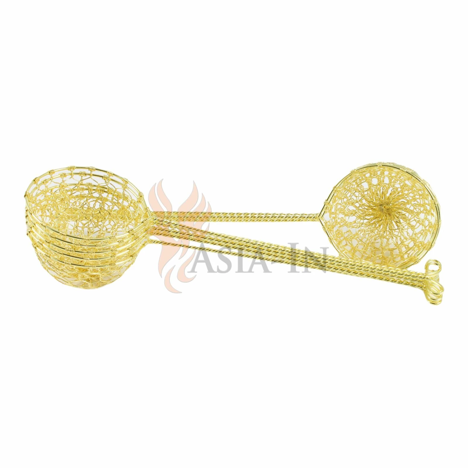 JT Fondue/Hot Pot Sieb, Gold, 1 Sieb 4 JT Fondue/Hot Pot Sieb, Gold, 1 Sieb – Bild 2