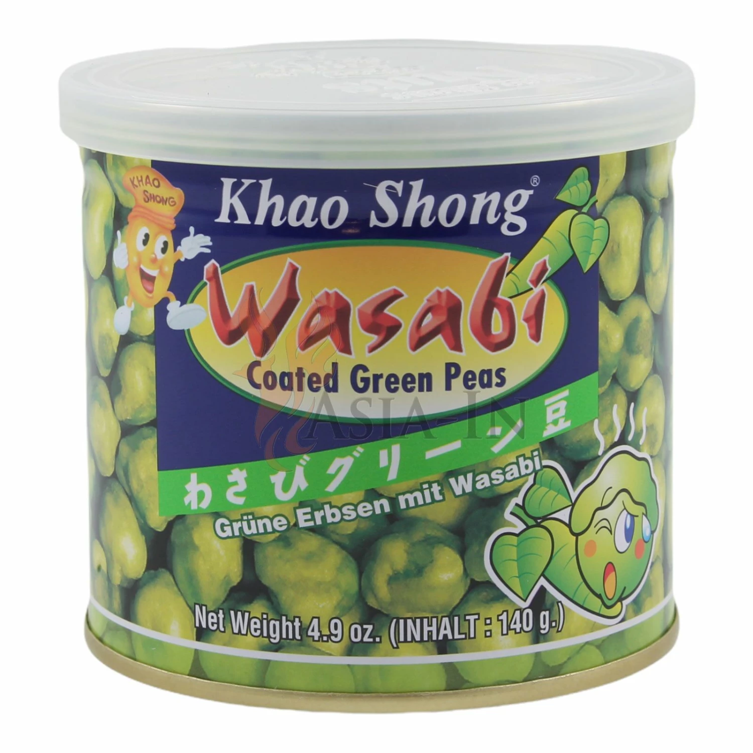 Khao Shong Grüne Erbsen Mit Wasabi 140g 3 Khao Shong Grüne Erbsen Mit Wasabi 140g