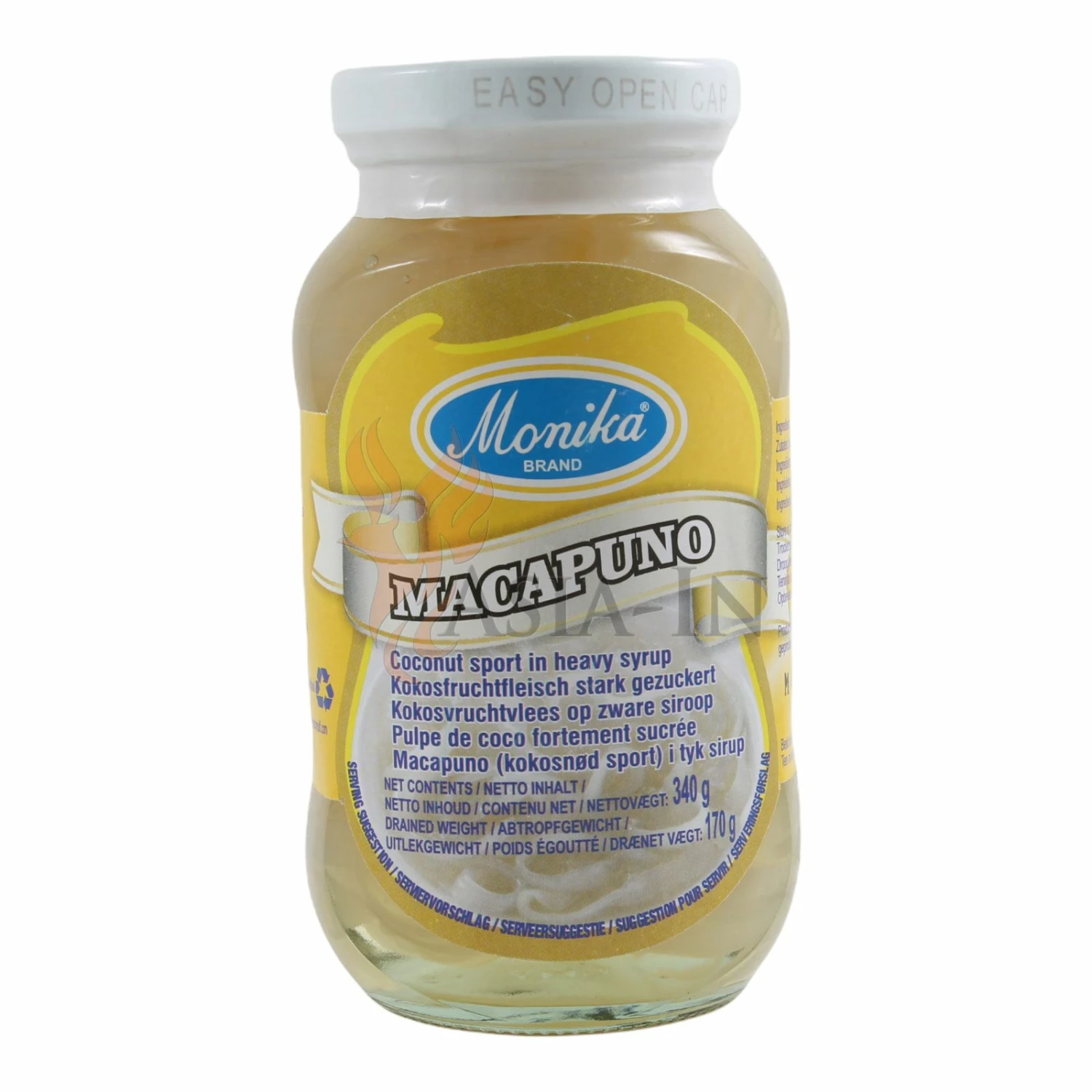 Kokosfruchtfleischl, Stark Gezuckert, Macapuno, Monika 170g 3 Kokosfruchtfleischl, Stark Gezuckert, Macapuno, Monika 170g