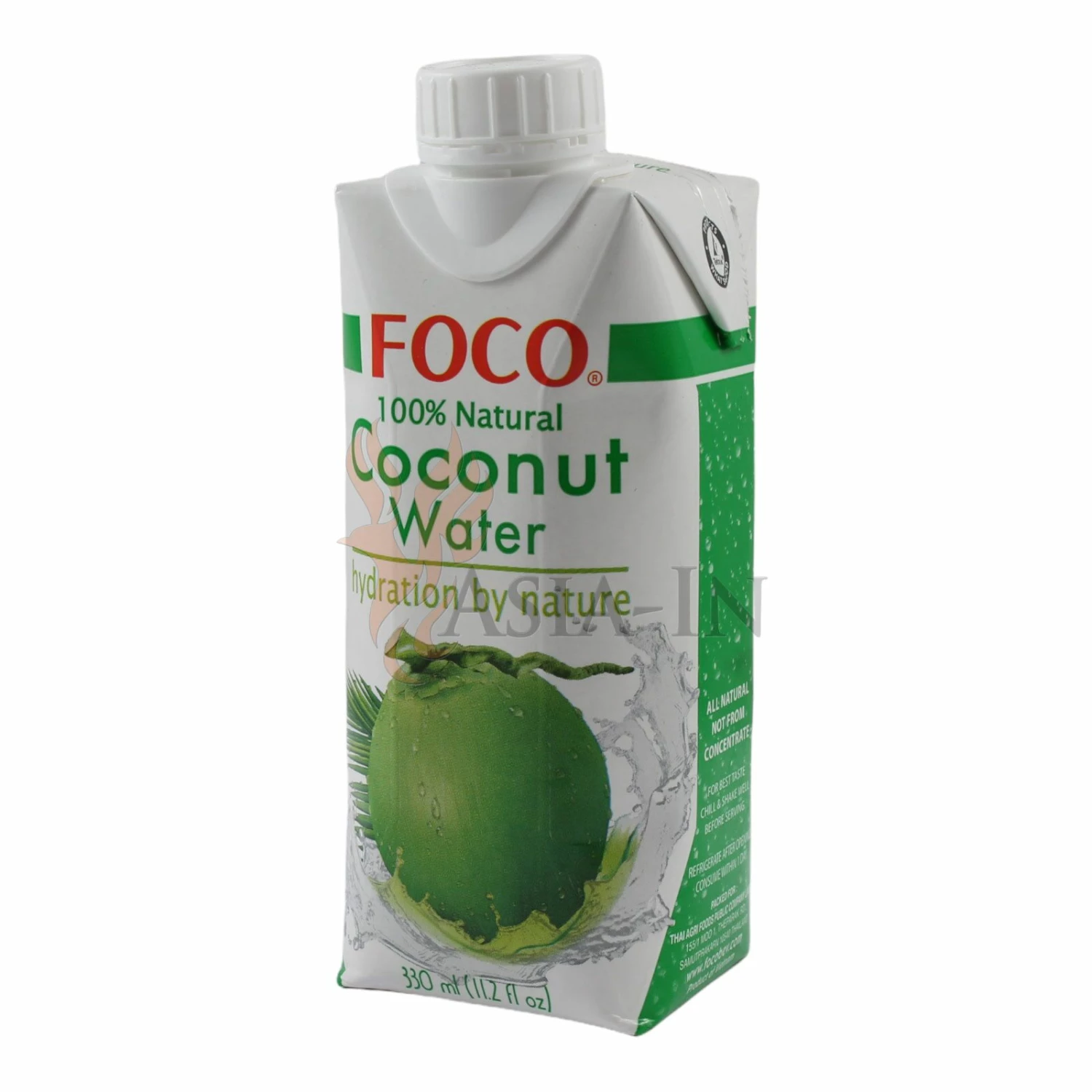 Kokosnuss Wasser, Coconut Water Foco 330ml 3 Kokosnuss Wasser, Coconut Water Foco 330ml