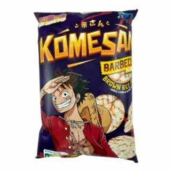 Komesan BBQ Brauner Reis Chips, One Piece Ruffy 60g -ASIA-IN Geschäft komesan bbq brauner reis chips one piece ruffy 60g