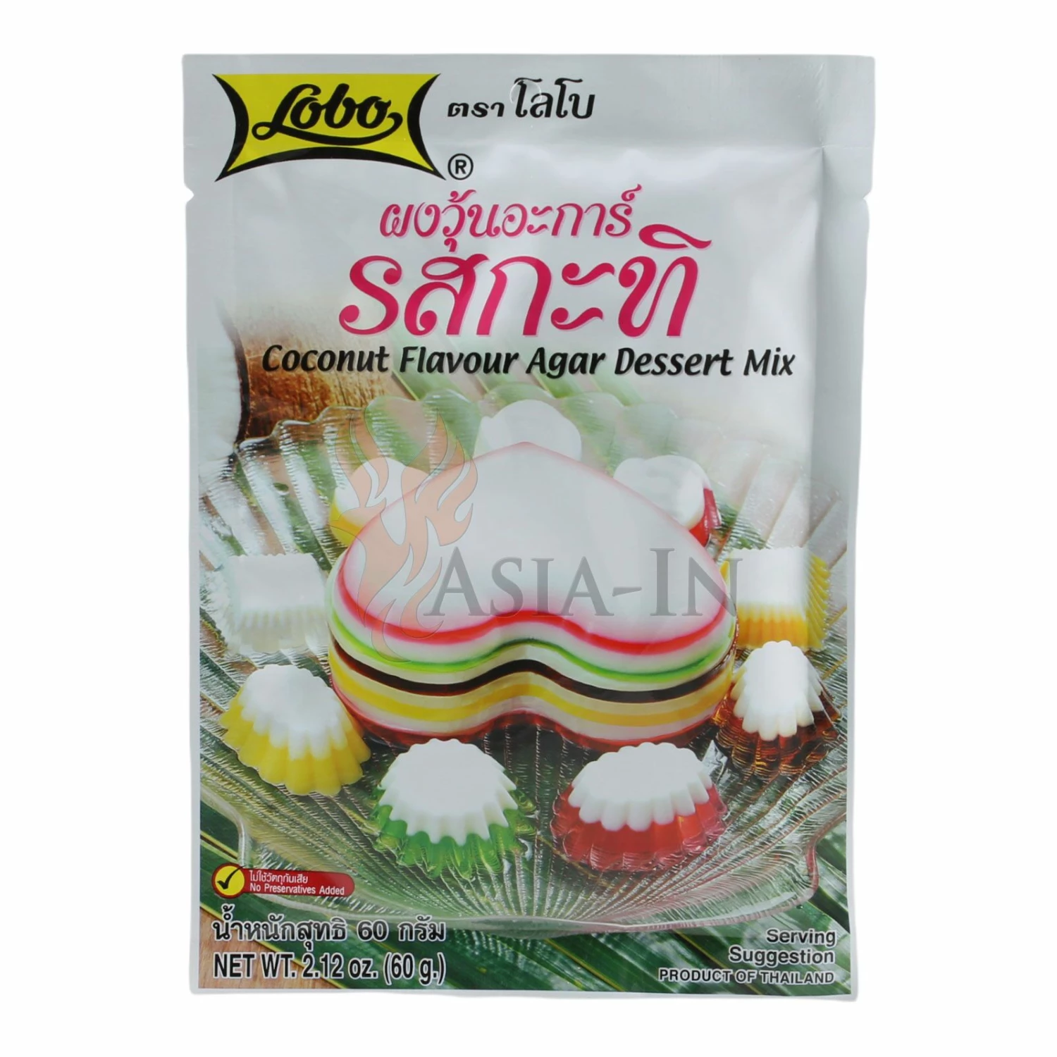 Lobo Agar Kokosnuss Dessert Mix 60g 4 Lobo Agar Kokosnuss Dessert Mix 60g – Bild 2