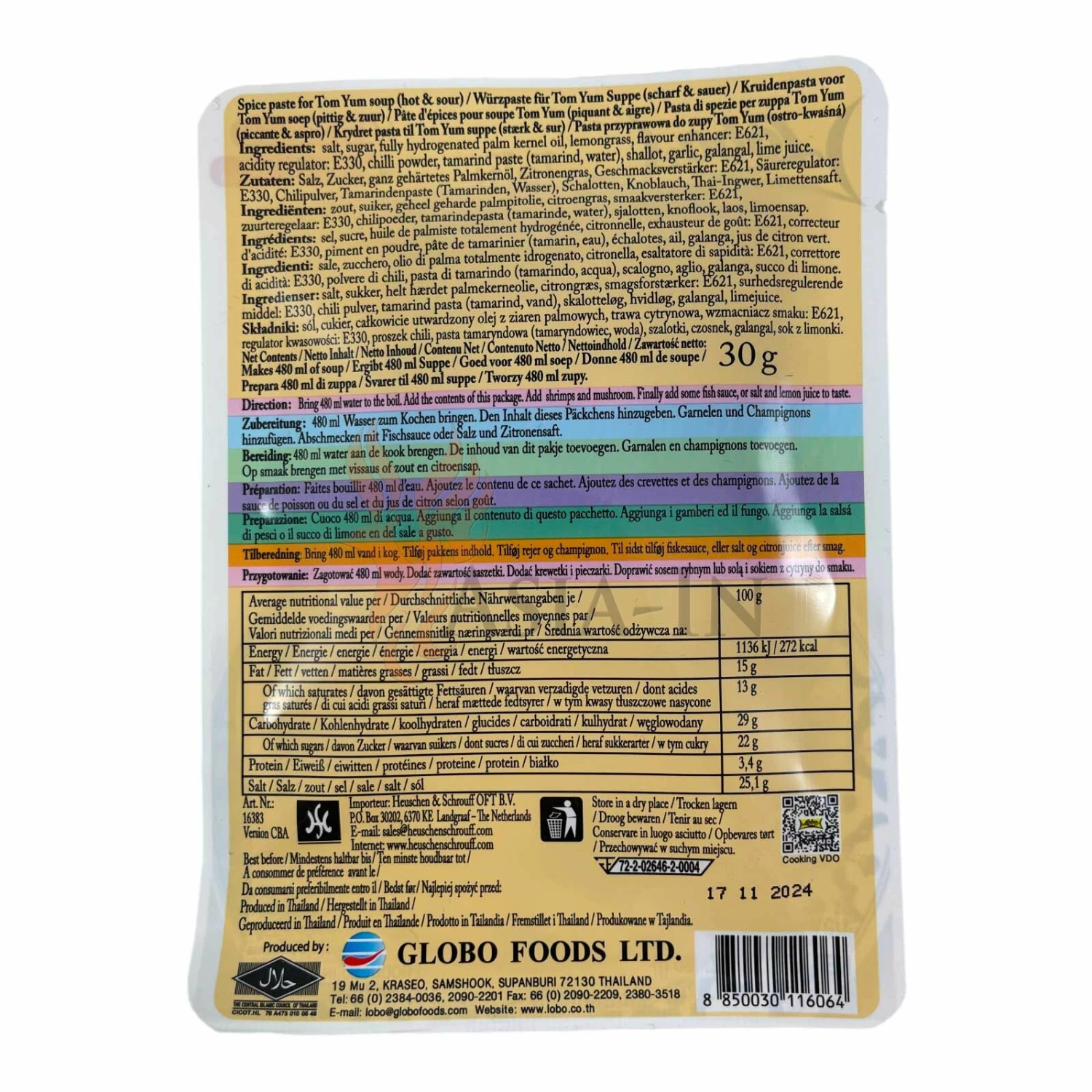 Lobo Tom Yum Würzpaste 30g 3 Lobo Tom Yum Würzpaste 30g