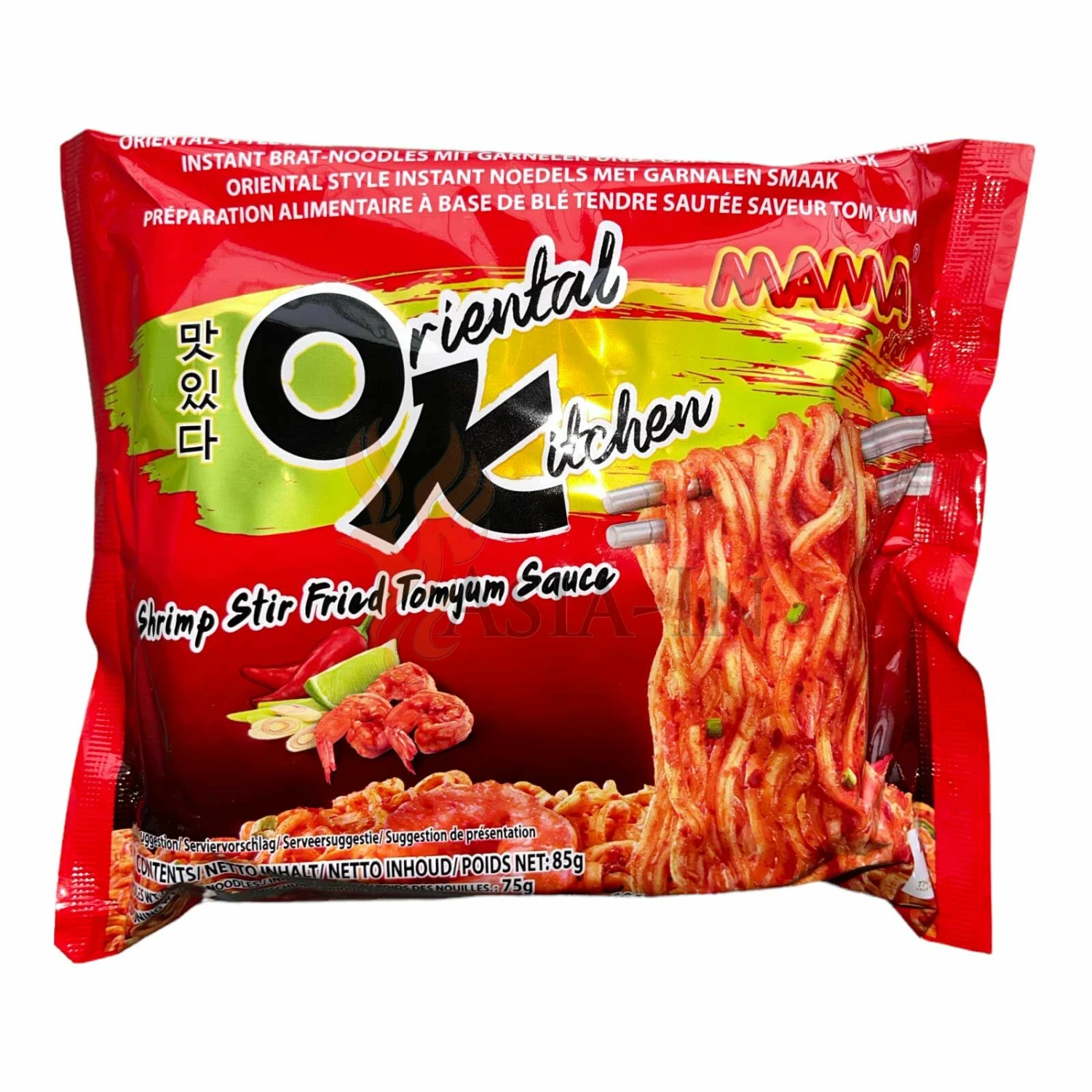 MAMA Garnelen Mit Tom Yum Sauce Instant Nudeln 85g 3 MAMA Garnelen Mit Tom Yum Sauce Instant Nudeln 85g