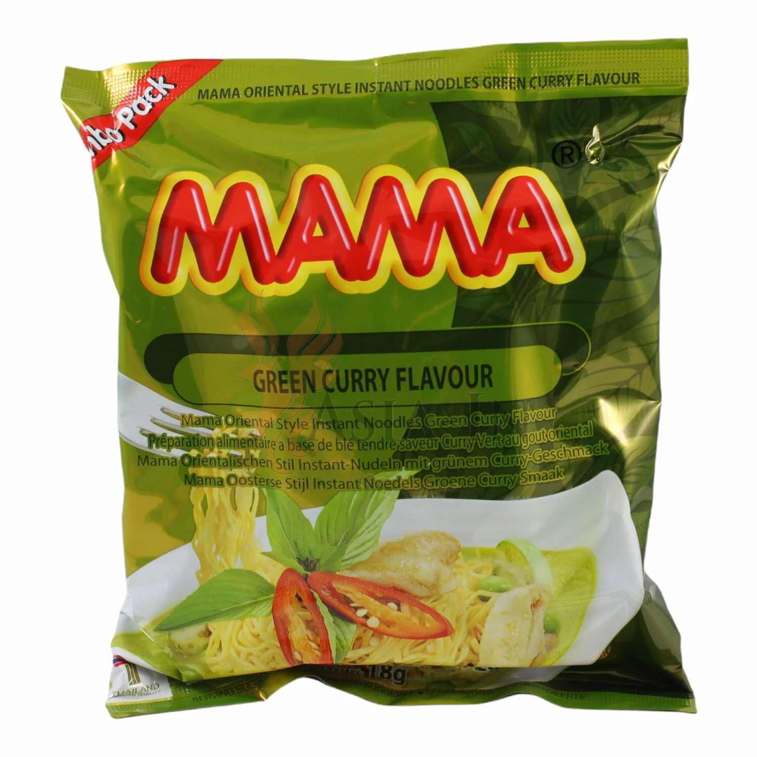 MAMA Grünes Curry Instant Nudeln Jumbo 90g 4 MAMA Grünes Curry Instant Nudeln Jumbo 90g – Bild 2