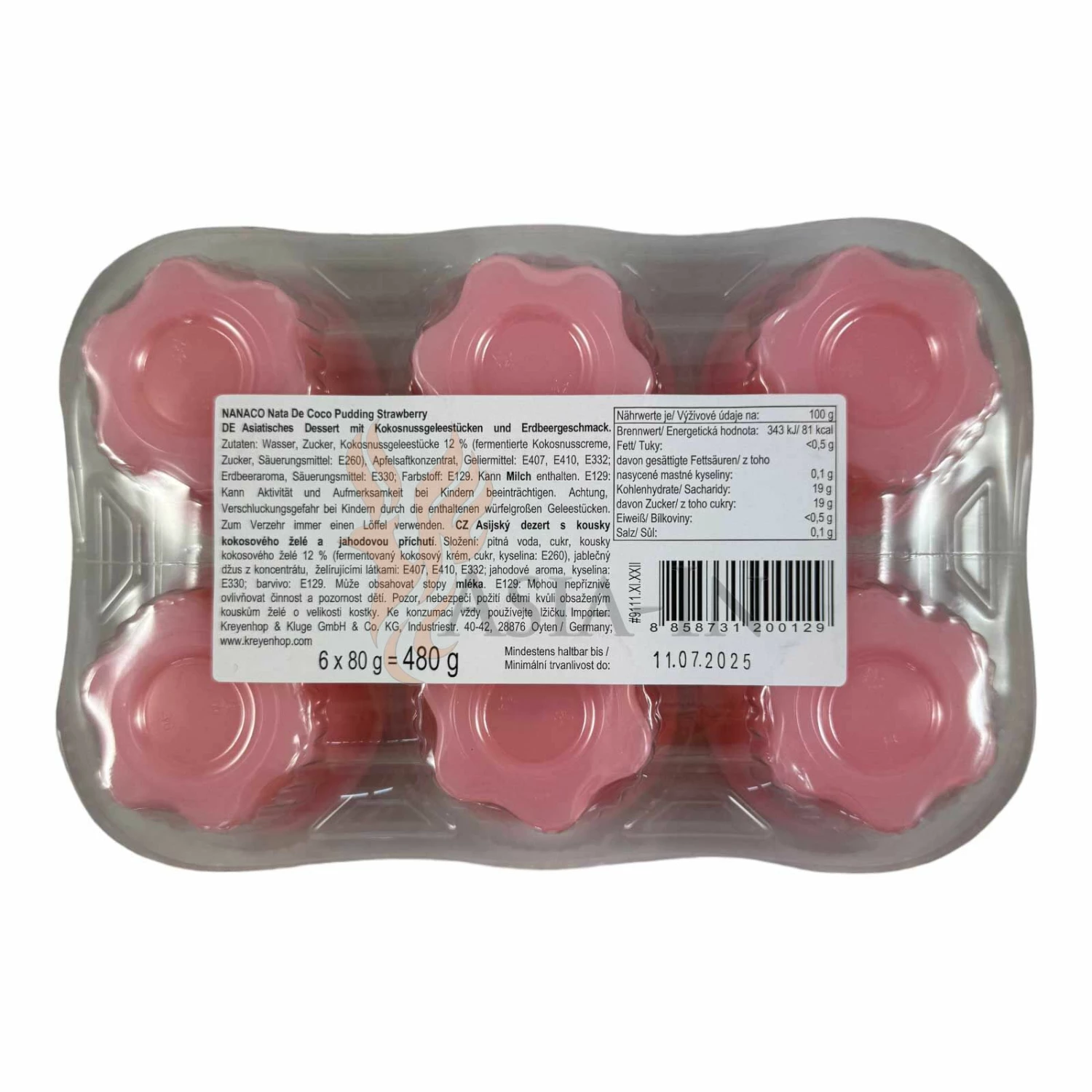 Nanaco Erdbeerpudding 480g 4 Nanaco Erdbeerpudding 480g – Bild 2