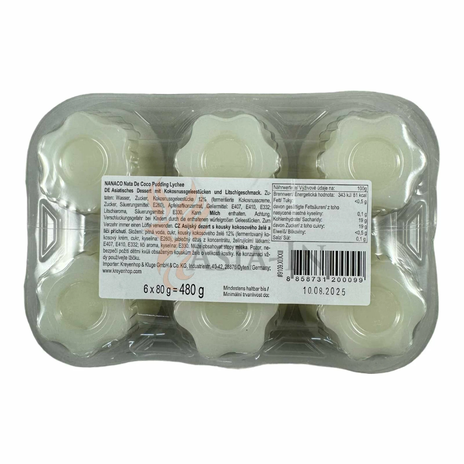 Nanaco Litschipudding 480g 3 Nanaco Litschipudding 480g