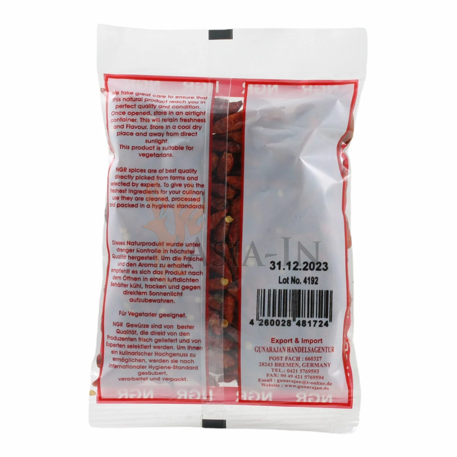 NGR Bird Eye Chili Extra Scharf 50g 4 NGR Bird Eye Chili Extra Scharf 50g – Bild 2