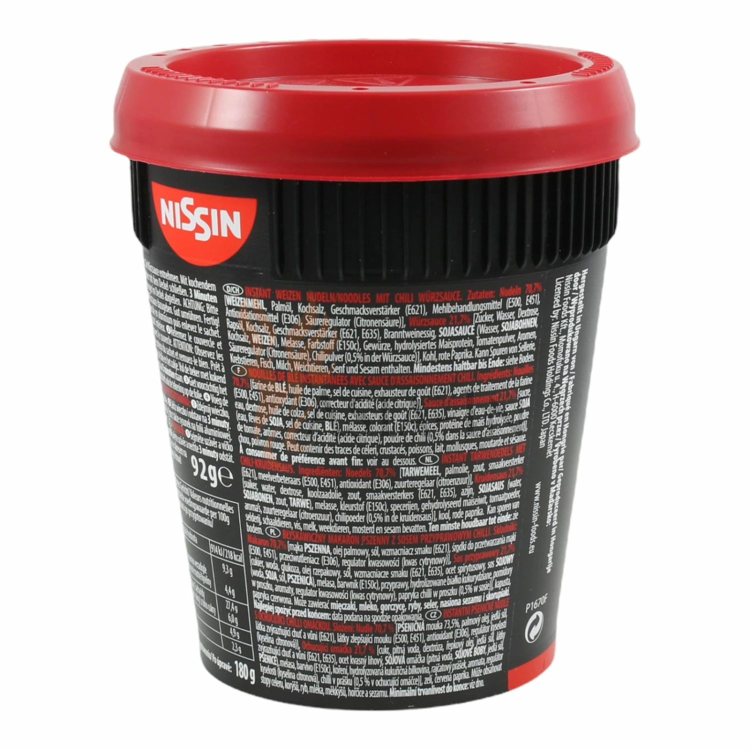 Nissin Chili Sobanudeln Im Becher 92g 4 Nissin Chili Sobanudeln Im Becher 92g – Bild 2