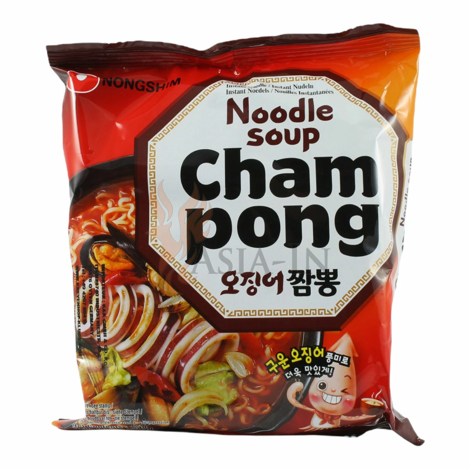 NongShim ChampongInstant Nudeln 124g 3 NongShim ChampongInstant Nudeln 124g