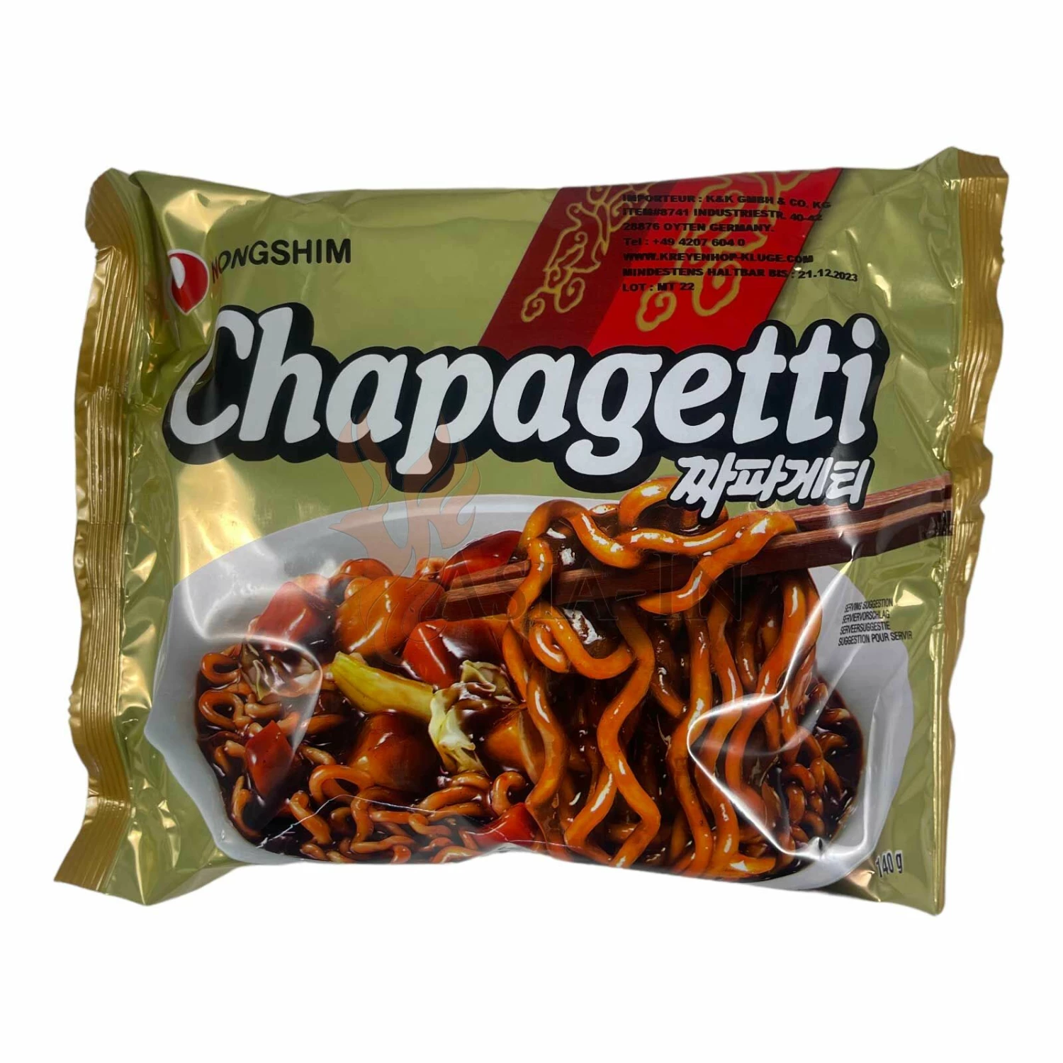 NongShim Chapaghetti Instant Nudeln 140g 4 NongShim Chapaghetti Instant Nudeln 140g – Bild 2