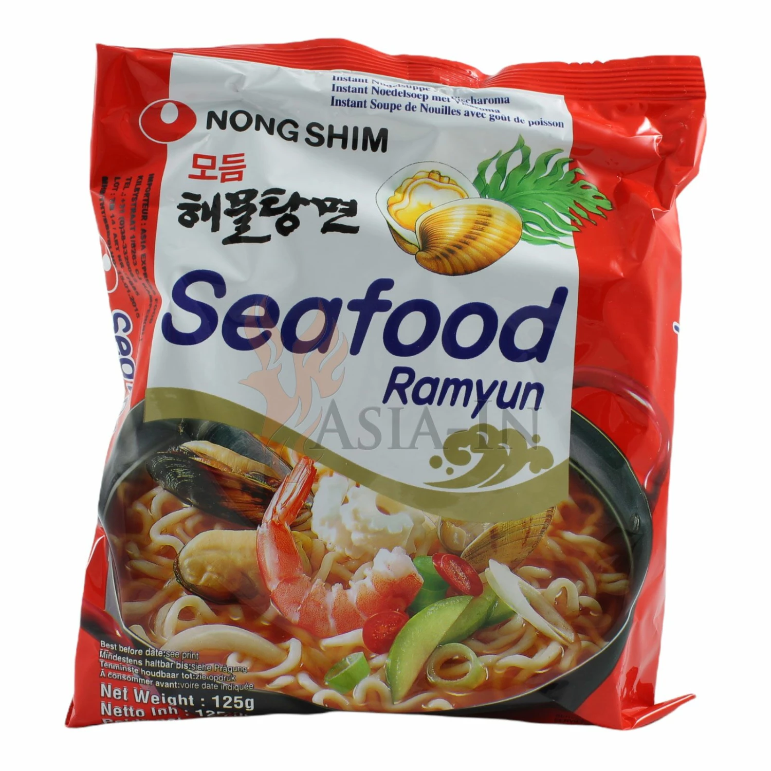 NongShim Meeresfrüchte Ramyun Instant Nudeln 125g 3 NongShim Meeresfrüchte Ramyun Instant Nudeln 125g