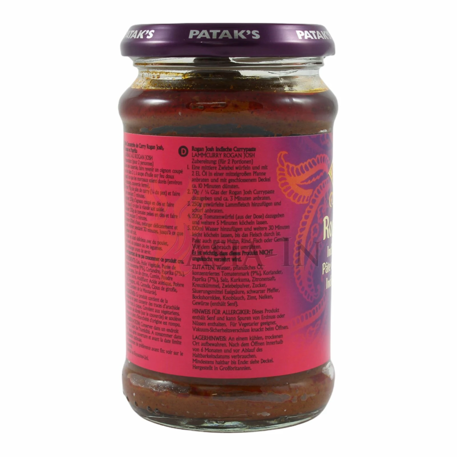 Patak's Rogan Josh Currypaste 283g 3 Patak's Rogan Josh Currypaste 283g