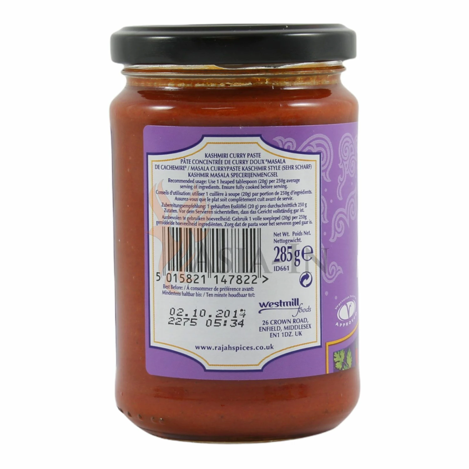 Rajah Kashmiri Masala Currypaste 300g 4 Rajah Kashmiri Masala Currypaste 300g – Bild 2