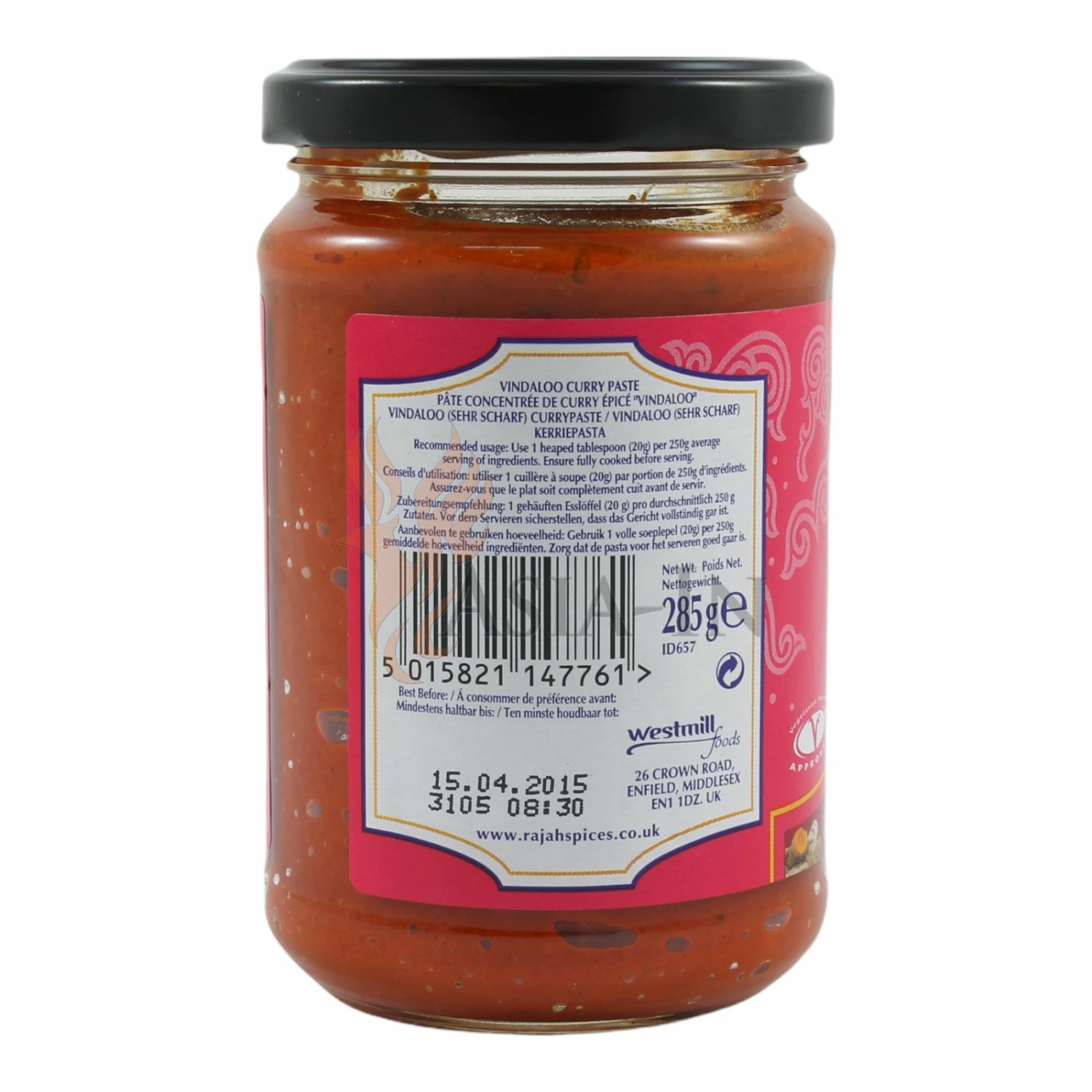 Rajah Vindaloo Currypaste 300g 4 Rajah Vindaloo Currypaste 300g – Bild 2