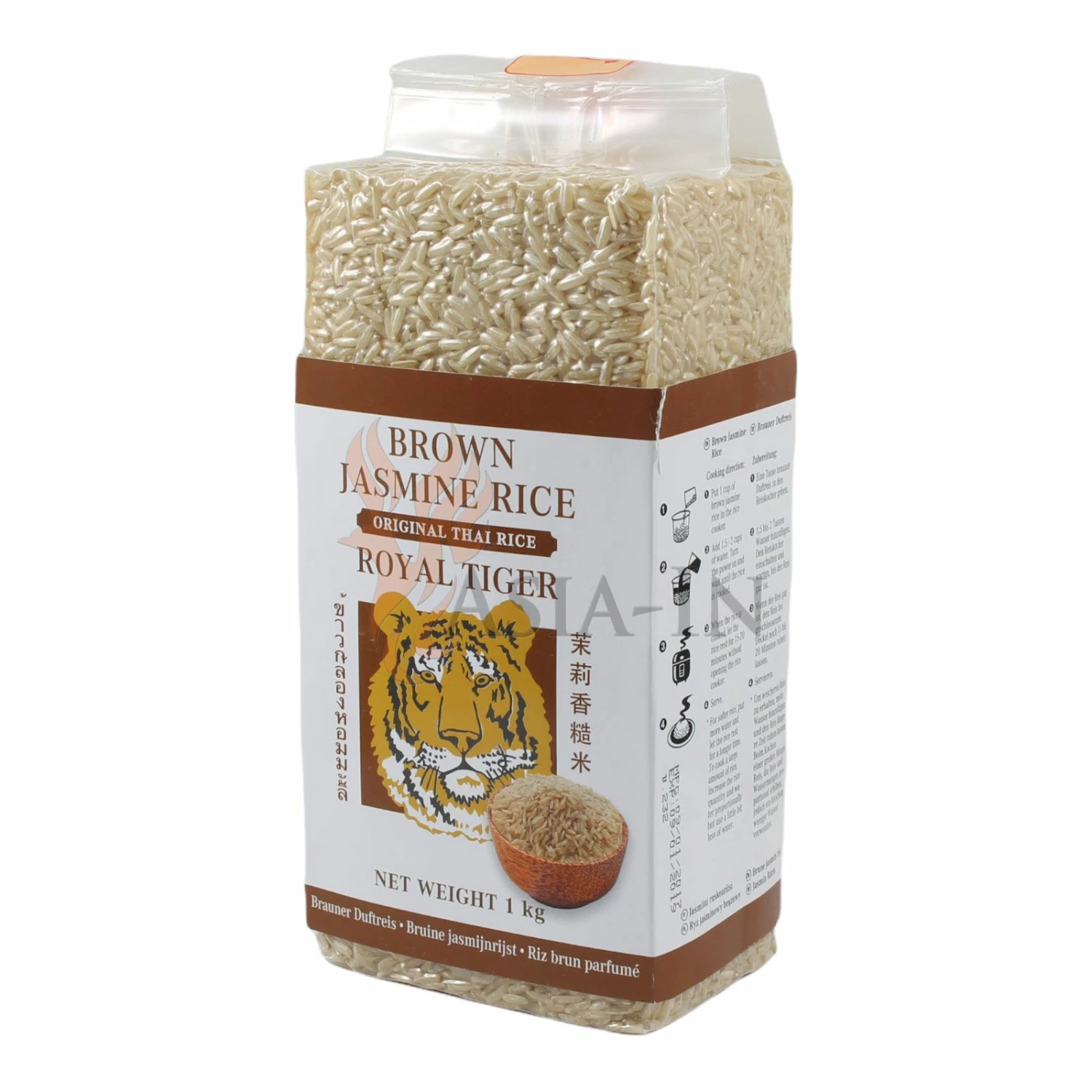 Royal Tiger Brauner Jasminreis 1kg 3 Royal Tiger Brauner Jasminreis 1kg