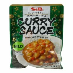 S&B Currysauce Mild, Mit Gemüse 205ml -ASIA-IN Geschäft sb currysauce mild mit gemuese 205ml