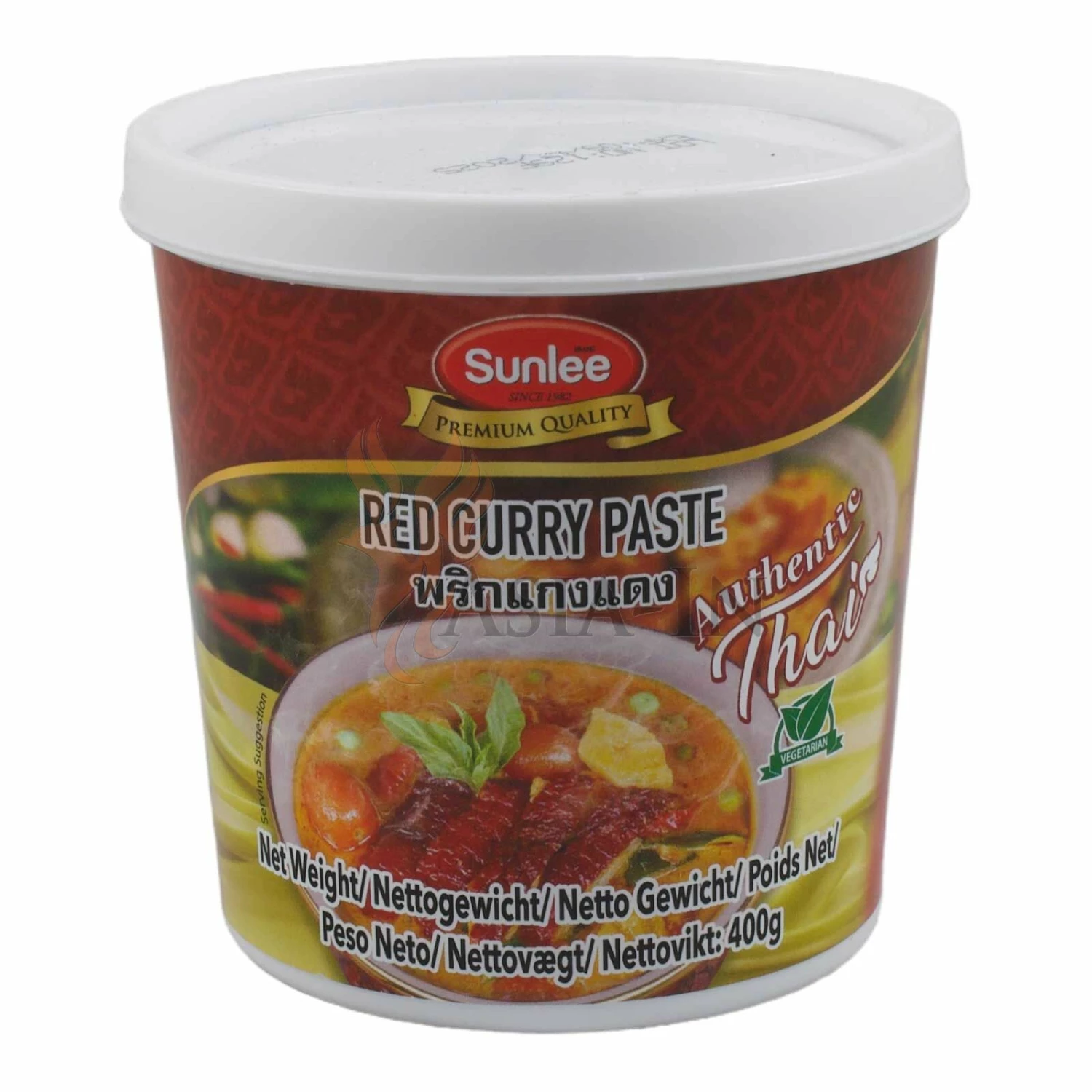 Sunlee Rotes Curry Currypaste Vegan 400g 5 Sunlee Rotes Curry Currypaste Vegan 400g – Bild 3