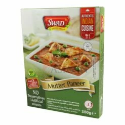 Swad Mutter Paneer Fertiggericht, Grüne Erbsen, Hüttenkäse & Tomaten 300g 5 Swad Mutter Paneer Fertiggericht, Grüne Erbsen, Hüttenkäse & Tomaten 300g -ASIA-IN Geschäft swad mutter paneer fertiggericht gruene erbsen huettenkaese tomaten 300g