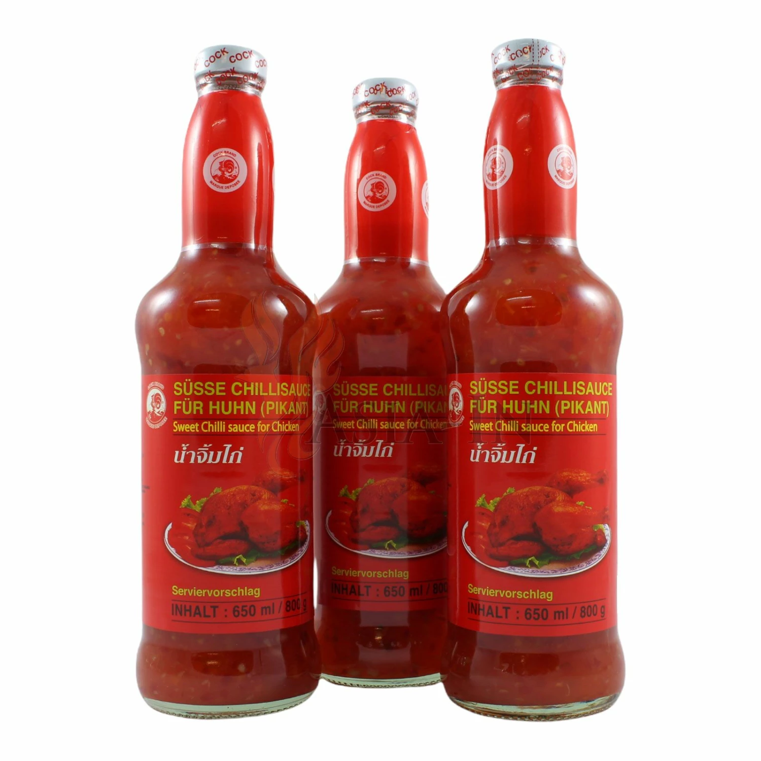 COCK Süße Chilisauce 800g 3 COCK Süße Chilisauce 800g