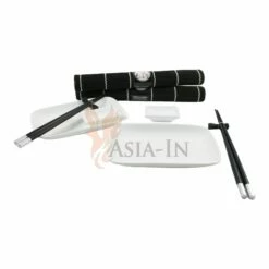 Tischgeschirr Japan Sushi Set Schwarz F. 2 Personen