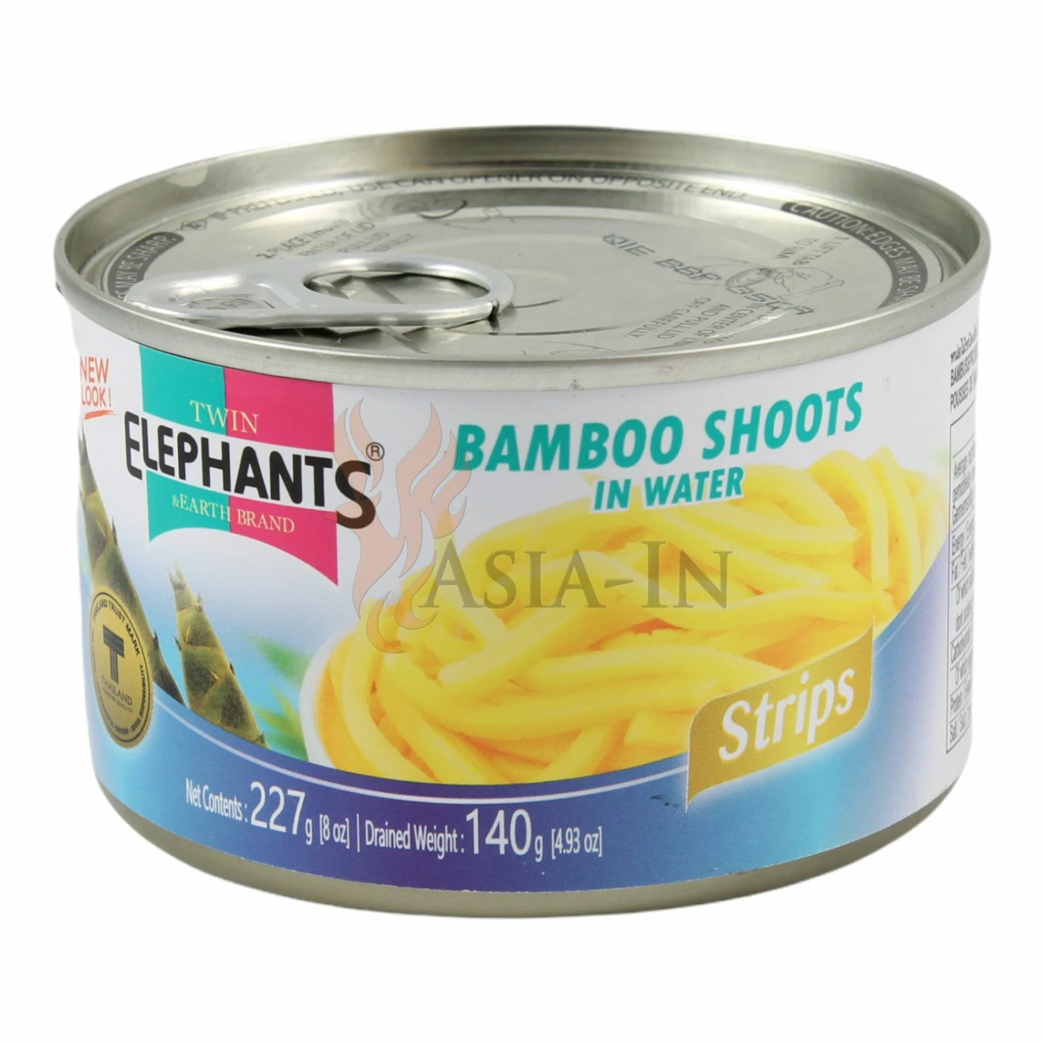 Twin Elephants Bambussprossen In Streifen 140g 3 Twin Elephants Bambussprossen In Streifen 140g