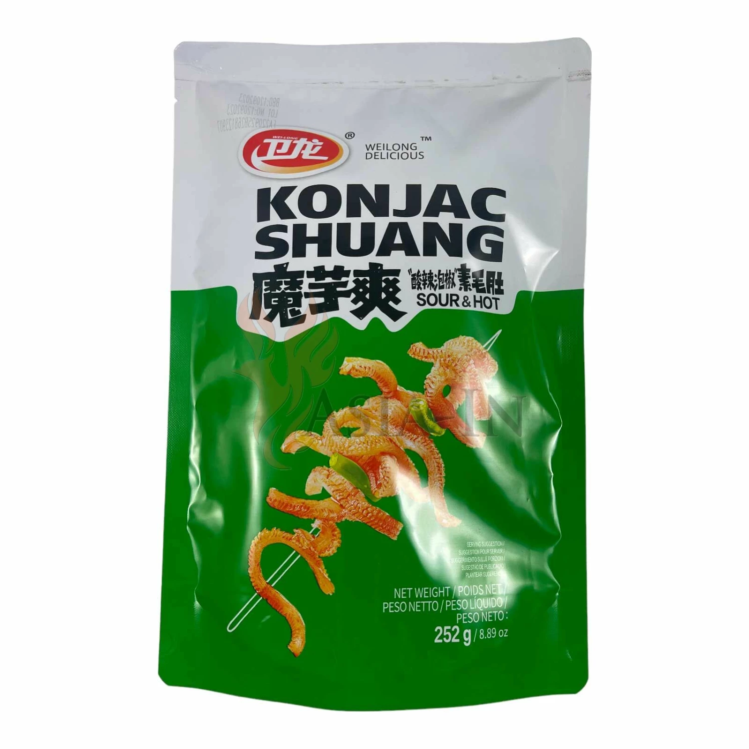 Wei-Long Konjak Snack Shuang Sauer & Scharf 252g 4 Wei-Long Konjak Snack Shuang Sauer & Scharf 252g – Bild 2