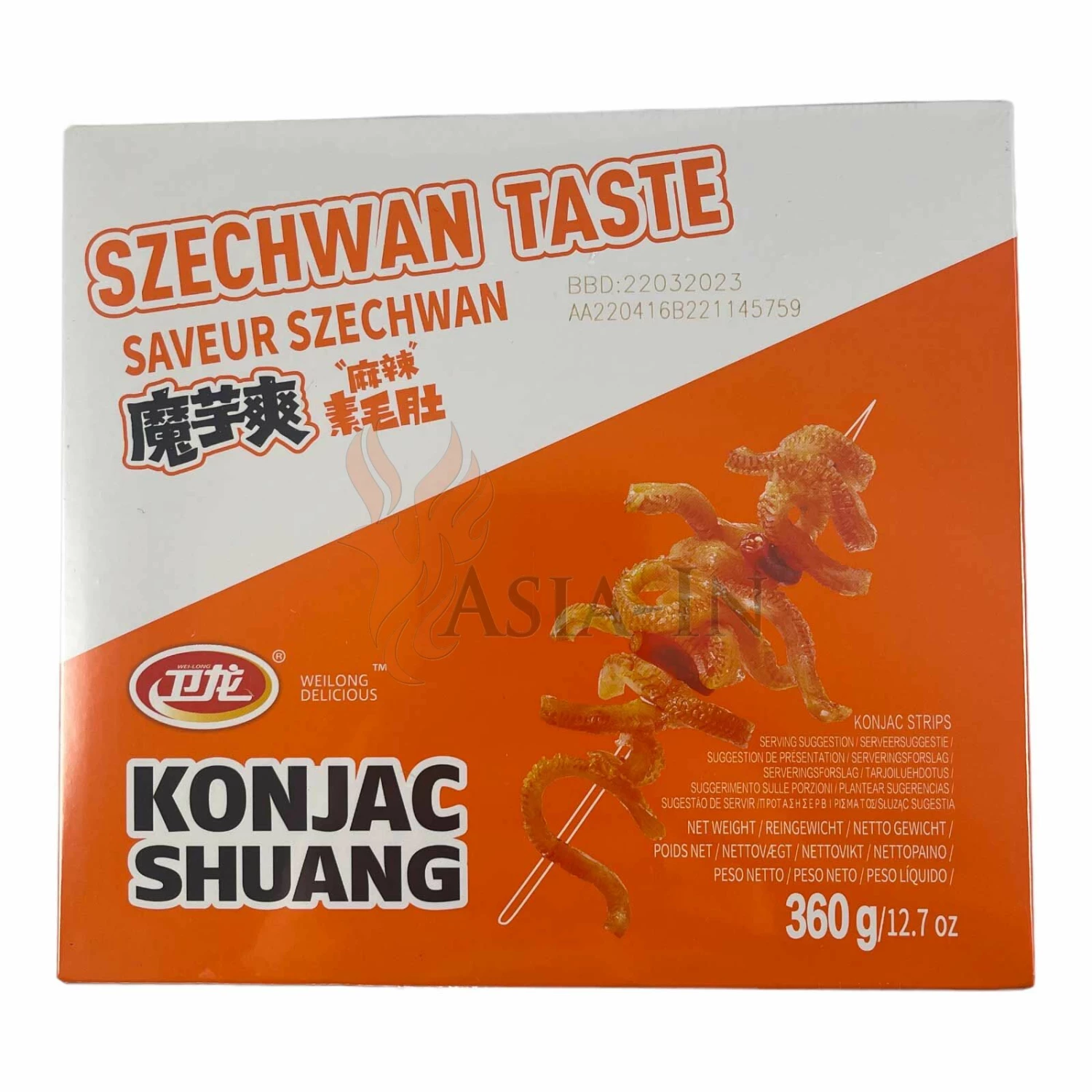 Wei-Long Konjak Snack Shuang Szechuan 360g 3 Wei-Long Konjak Snack Shuang Szechuan 360g